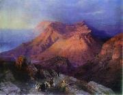 Ivan Aivazovsky Mountain Village Gunib in Daghestan. France oil painting artist